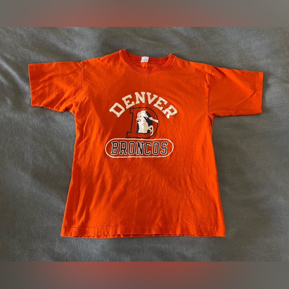 Vintage 70s Champion Denver Broncos Football Tee